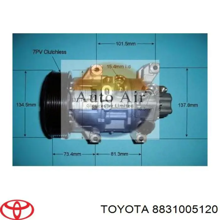 Sprężarka klimatyzacji Toyota 8831005120 cena, od 202,61 USD