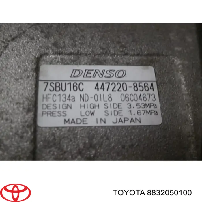 8832050100 Toyota Sprężarka klimatyzacji