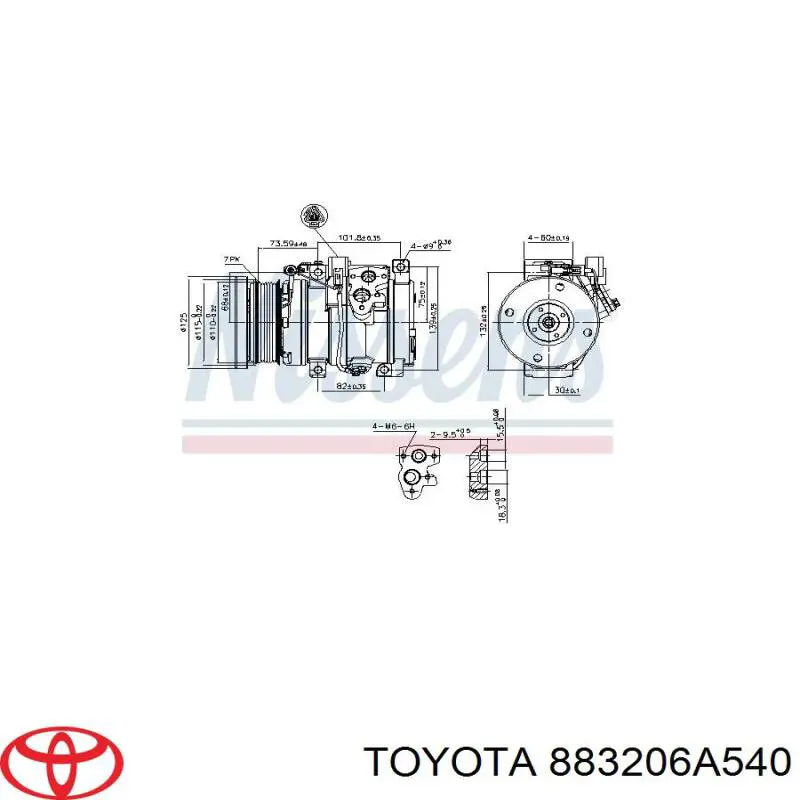 883206A540 Toyota Sprężarka klimatyzacji