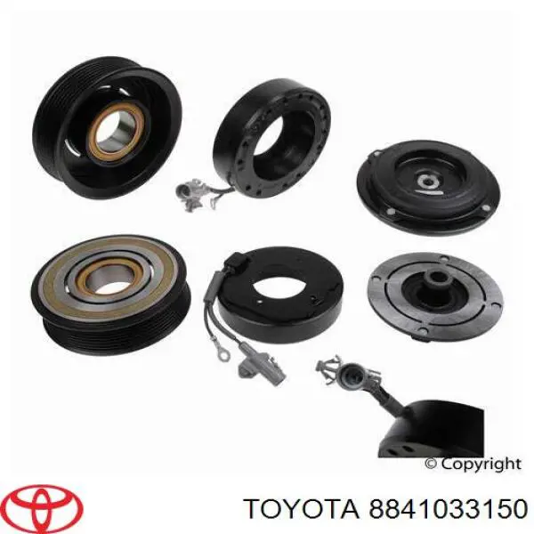Do koszyka Sprzęgło sprężarki klimatyzacji Toyota Camry VI V40