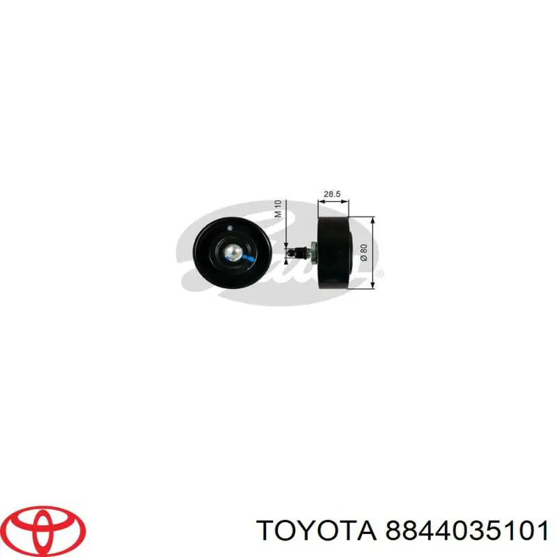 Rolka prowadząca, kierunkowa paska napędowego Toyota 8844035101 cena, od 35,79 USD