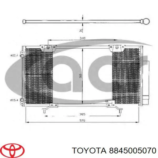 8845005070 Toyota Chłodnica klimatyzacji