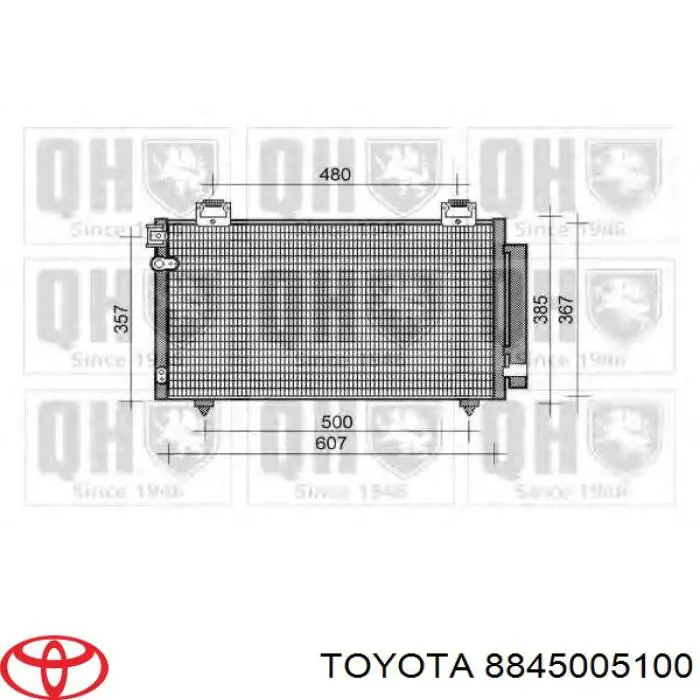 Chłodnica klimatyzacji 8845005100 Toyota