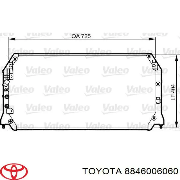 Do koszyka 8846006060 Toyota Chłodnica klimatyzacji