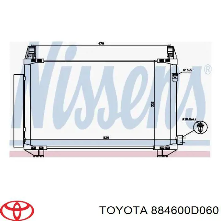Chłodnica klimatyzacji 884600D060 Toyota