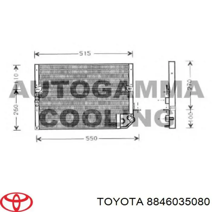 Chłodnica klimatyzacji Toyota 4 Runner SUV (N130) (1987 - 1996) cena, od 723,87 USD