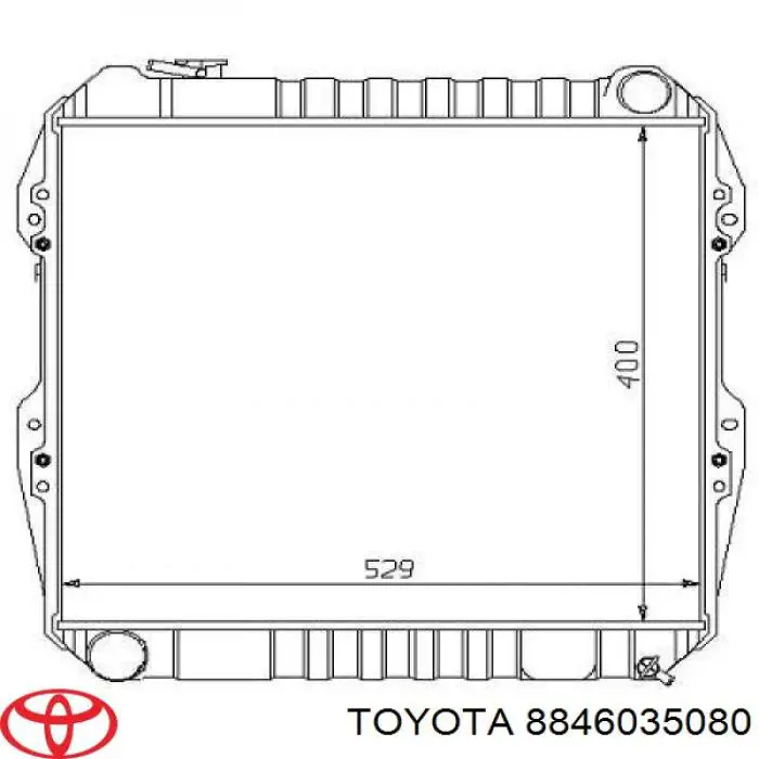 Do koszyka Chłodnica klimatyzacji Toyota 4 Runner  N130