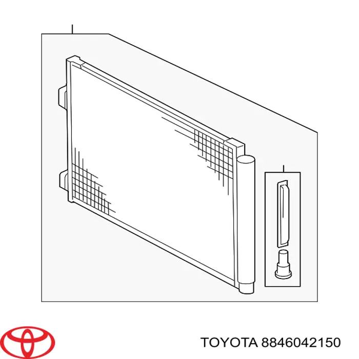 8846042150 Toyota Chłodnica klimatyzacji