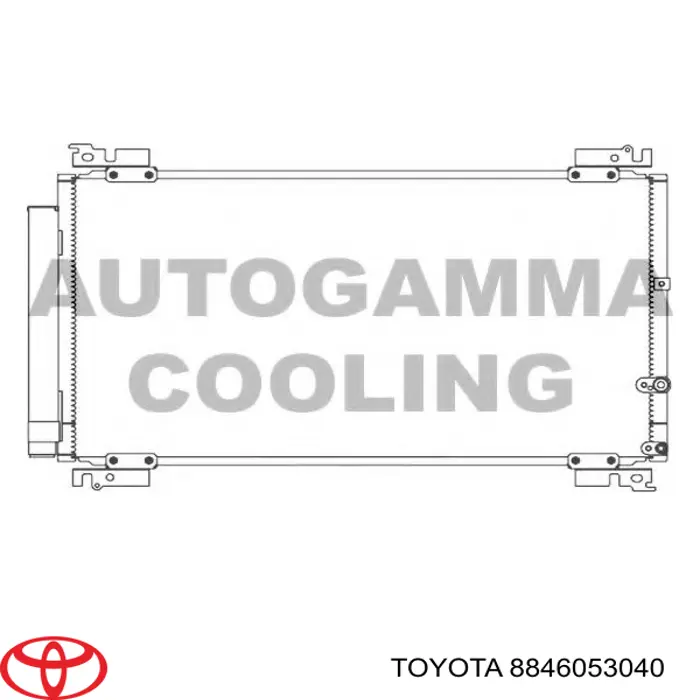 8846053040 Toyota Chłodnica klimatyzacji