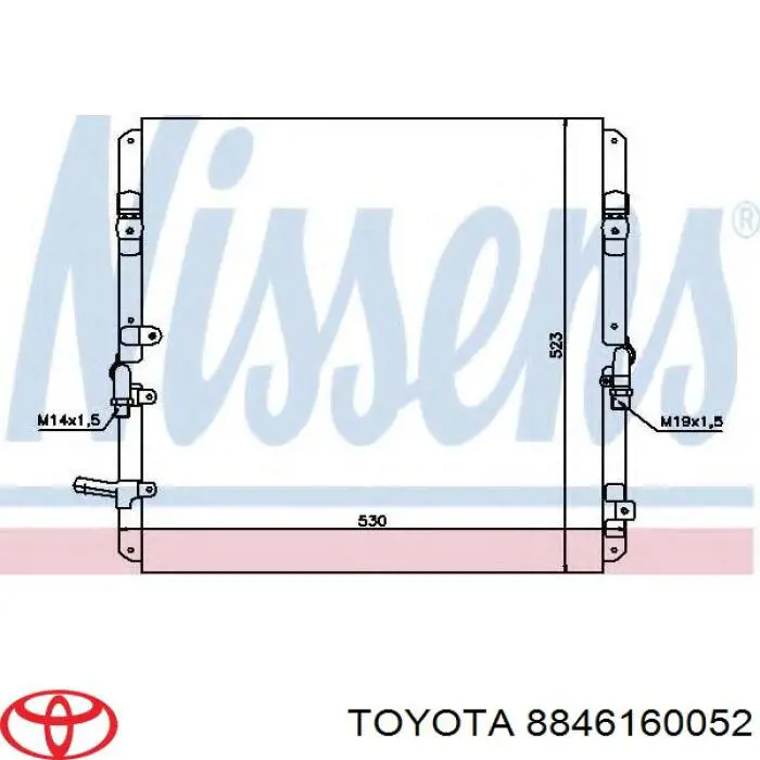 8846160052 Toyota Chłodnica klimatyzacji