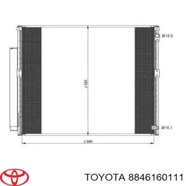 8846160111 Toyota chłodnica klimatyzacji