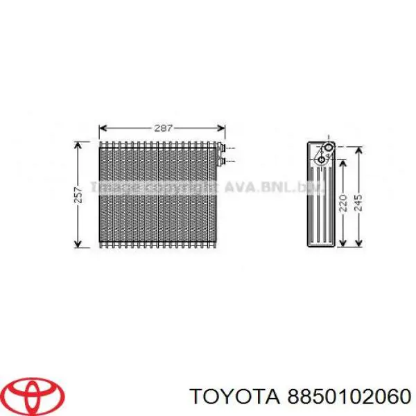 Do koszyka Parownik klimatyzacji Toyota Corolla  E12