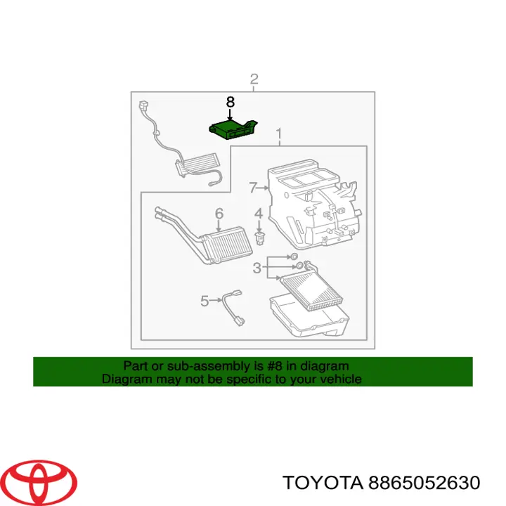  Toyota 8865052630 cena, od 154,93 USD