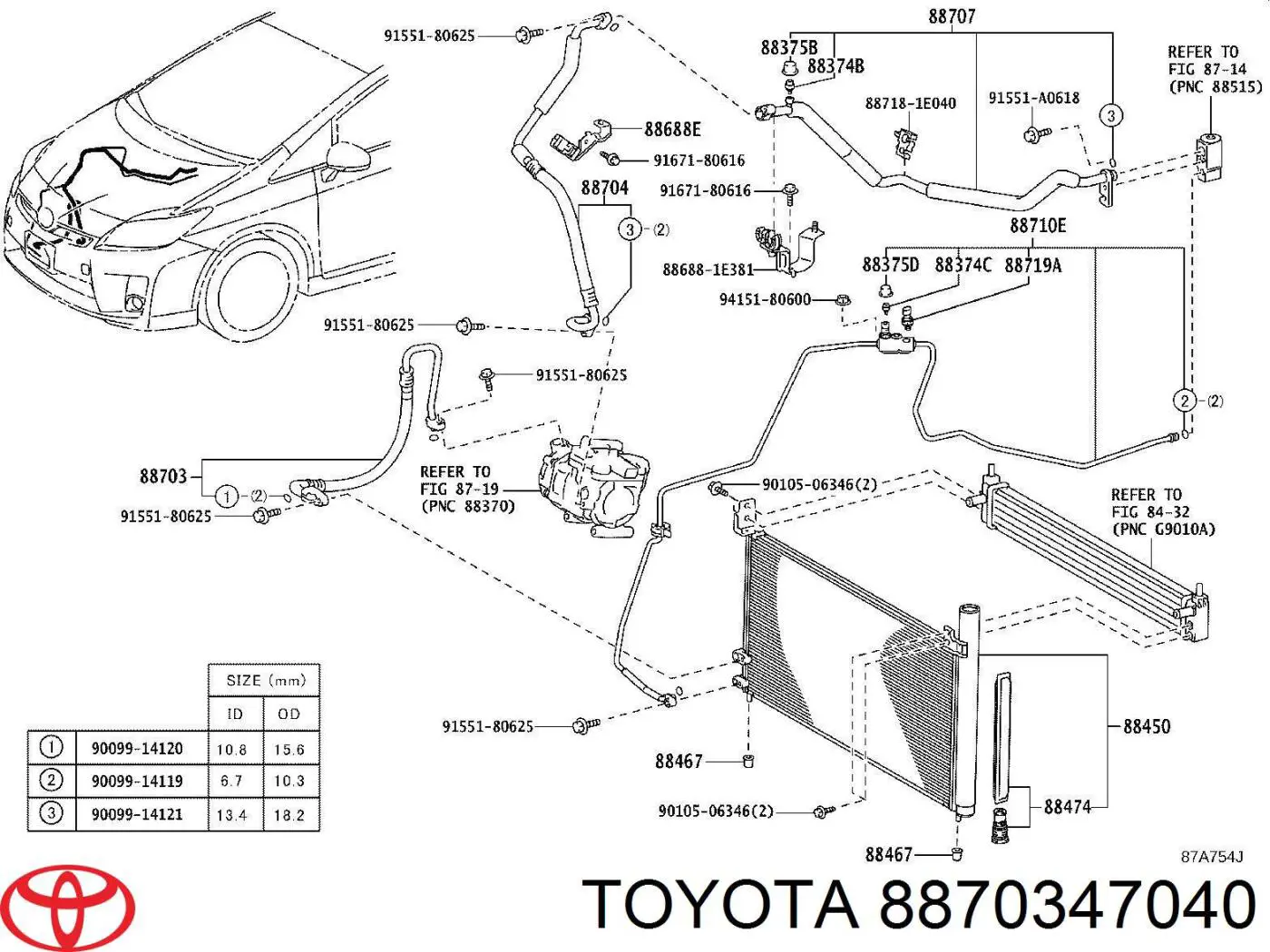8870347040 Toyota 