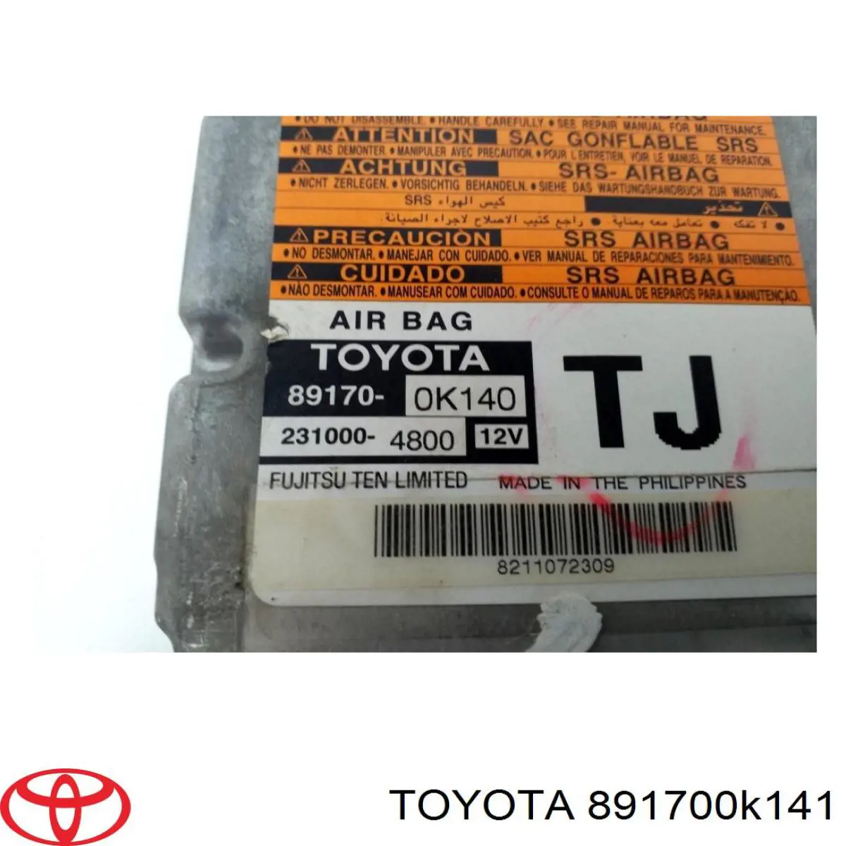 Do koszyka 891700K141 Toyota Sterownik poduszki bezpieczeństwa