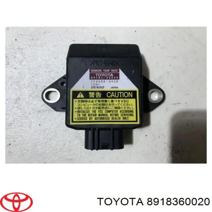 Czujnik przyśpieszenia poprzecznego (ESP) Toyota 8918360020 cena, od 64,70 USD