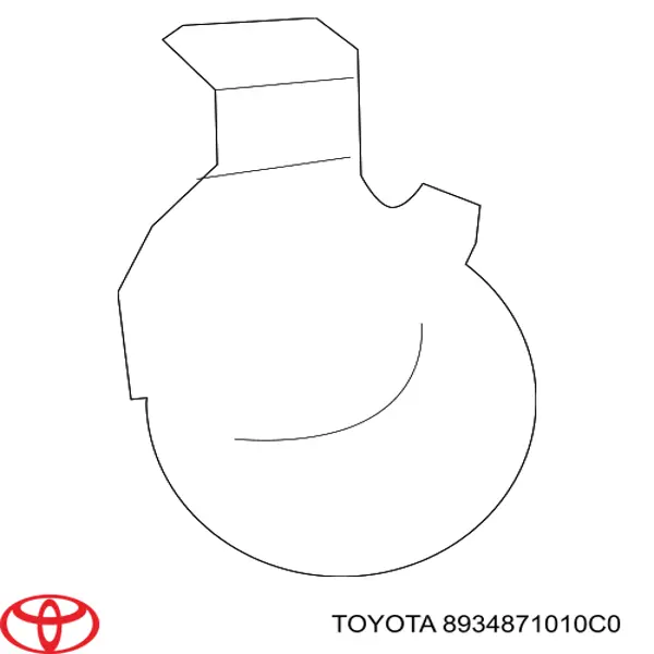 Wspornik czujnika parkowania przedni boczny Toyota 8934871010C0 cena, od 3,40 USD