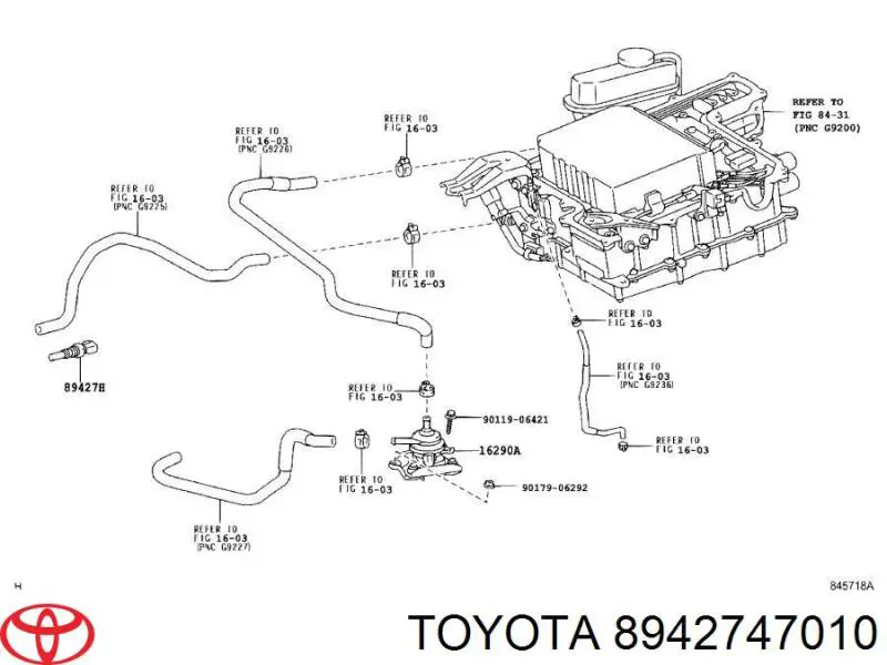Czujnik temperatury płynu chłodzącego (włączenia wentylatora chłodnicy) Toyota Prius hatchback (NHW20) (2003 - 2009) cena, od 13,07 USD