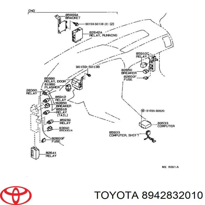 Do koszyka 8942832010 Toyota Czujnik temperatury płynu chłodzącego (włączenia wentylatora chłodnicy)