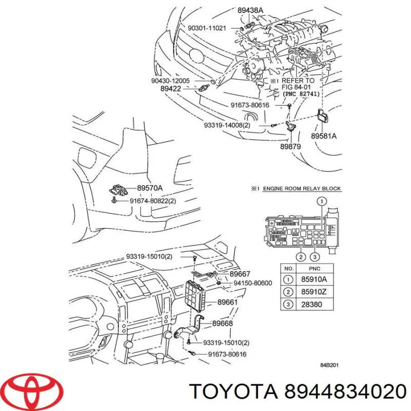 Czujnik pompy wspomagania Toyota 8944834020 cena, od 101,95 USD