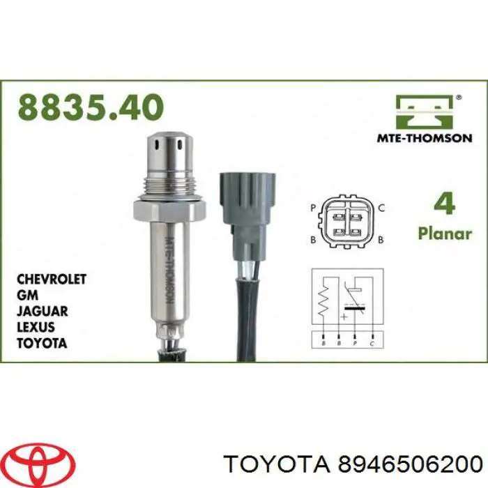 MRB40717 MarkBest Sonda lambda, czujnik tlenu