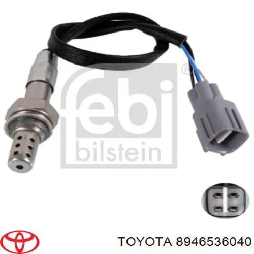 Do koszyka 8946536040 Toyota Sonda lambda czujnik tlenu po katalizatorze prawy