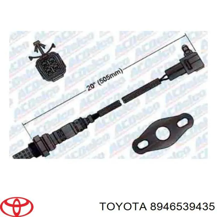 Sonda lambda, czujnik tlenu Toyota 8946539435 cena, od 323,04 USD