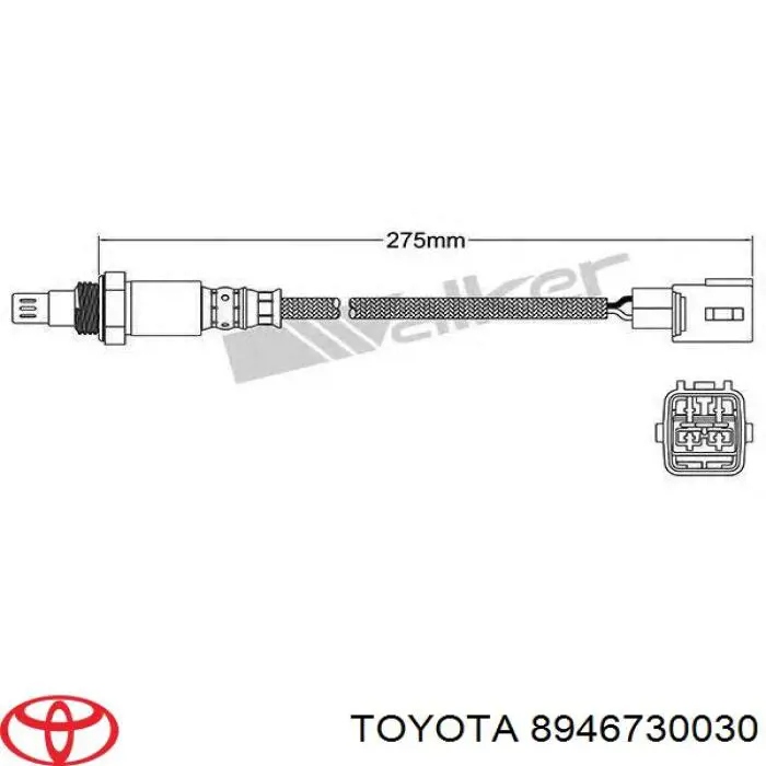 Sonda lambda czujnik tlenu przed katalizatorem Toyota 8946730030 cena, od 84,26 USD
