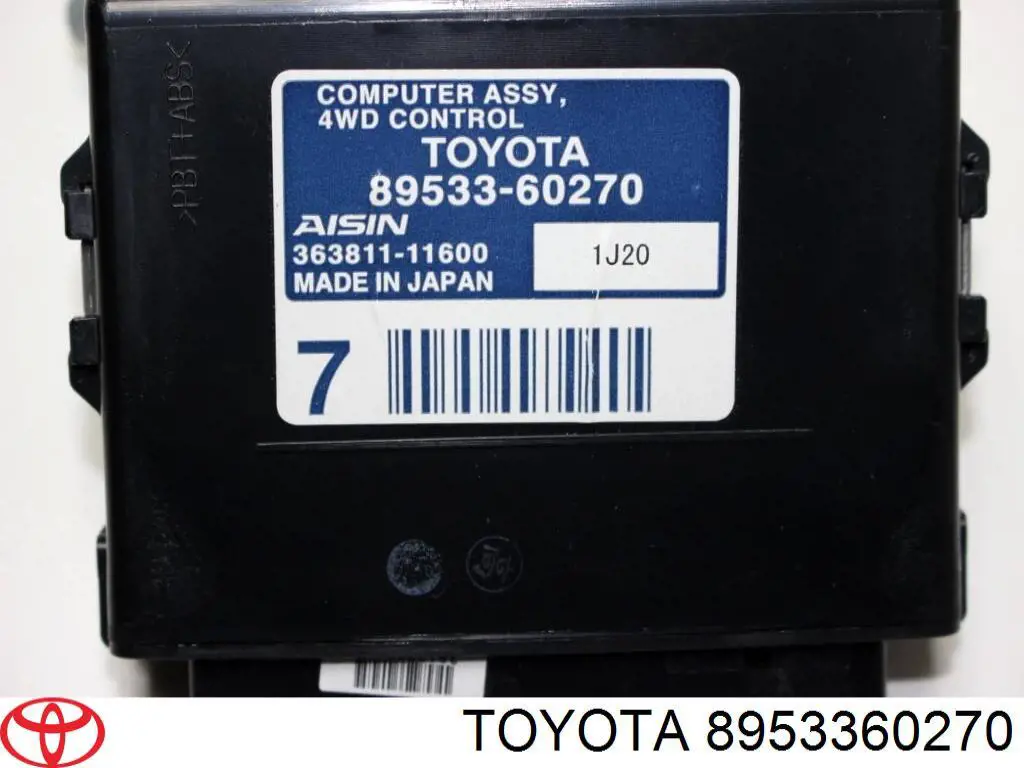 8953360270 Toyota Moduł sterowania (ECU) napędem na wszystkie koła