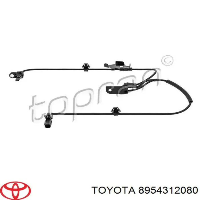 Do koszyka 8954312080 Toyota Czujnik ABS przedni lewy
