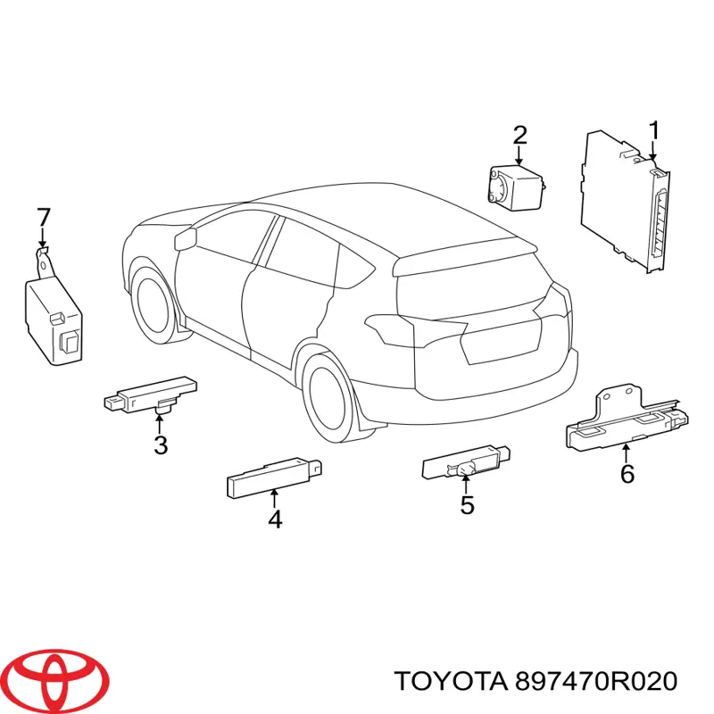  Toyota 897470R020 cena, od 23,53 USD