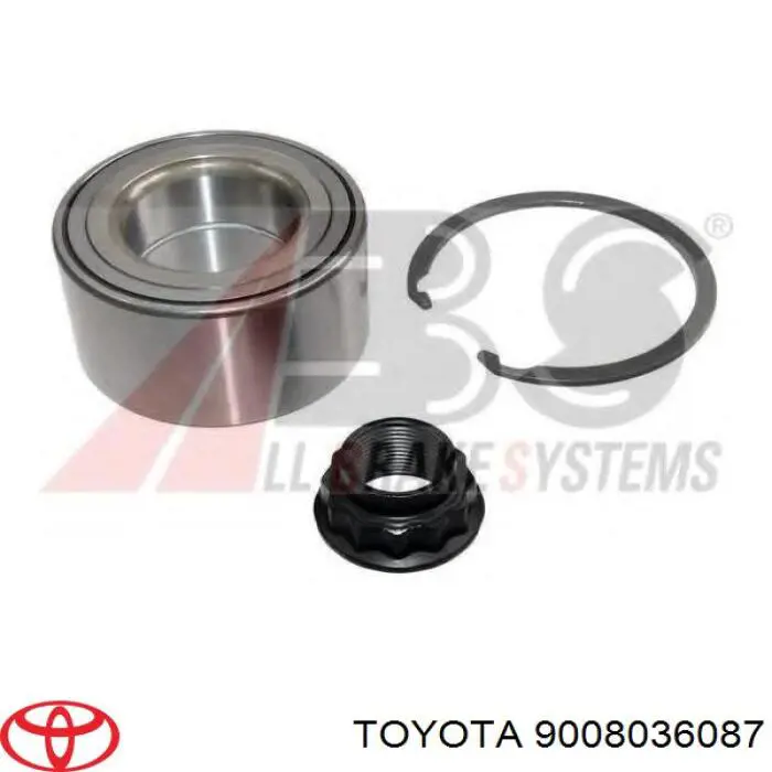 Łożysko piasty przedniej Toyota 9008036087 cena, od 22,02 USD