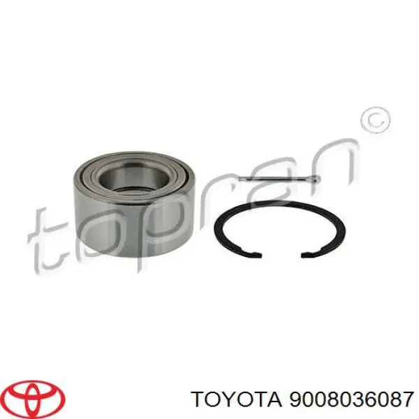 Do koszyka 9008036087 Toyota Łożysko piasty przedniej
