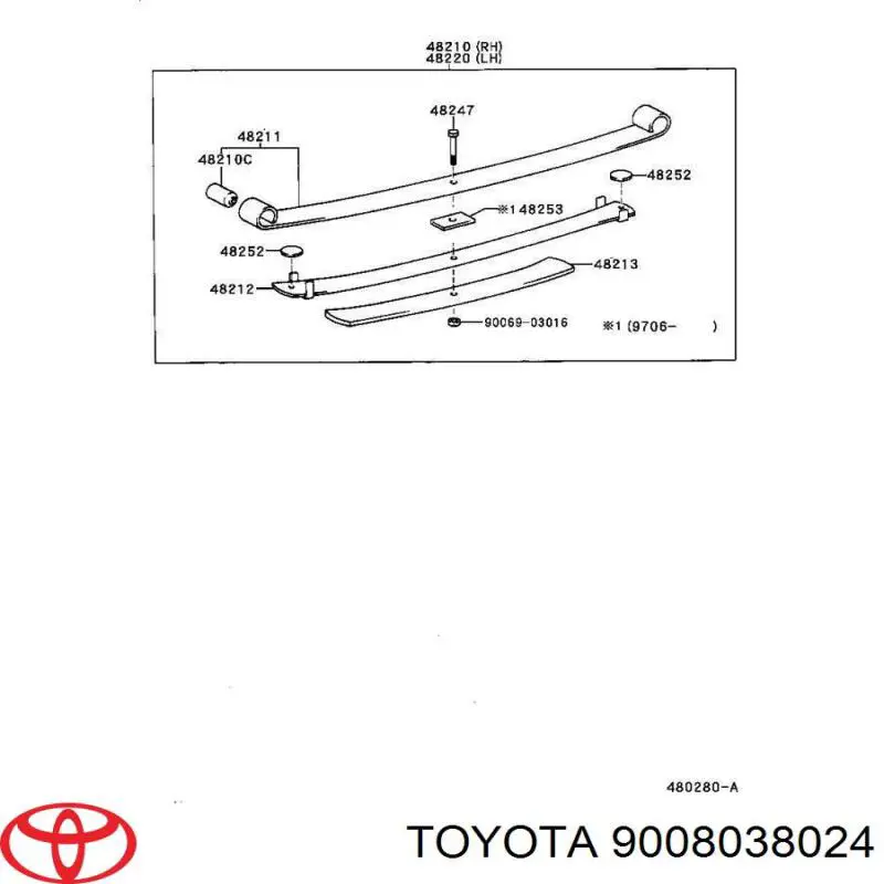 Silenntblock ucha resoru Toyota 9008038024 cena, od 3,35 USD