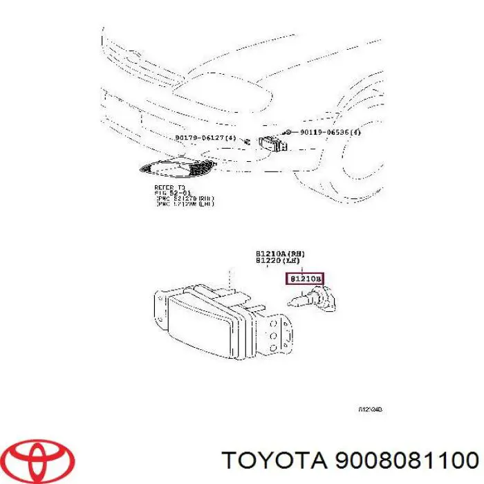 Żarówka lampy przeciwmgielnej do Toyota Corolla  E12U