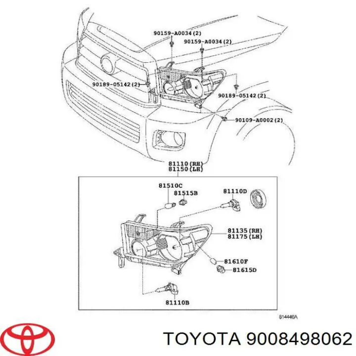 Żarówka Toyota 9008498062 cena, od 3,64 USD
