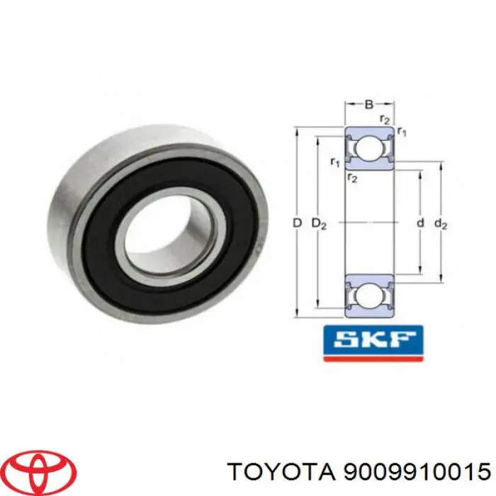 Łożysko alternatora Toyota 9009910015 cena, od 3,99 USD