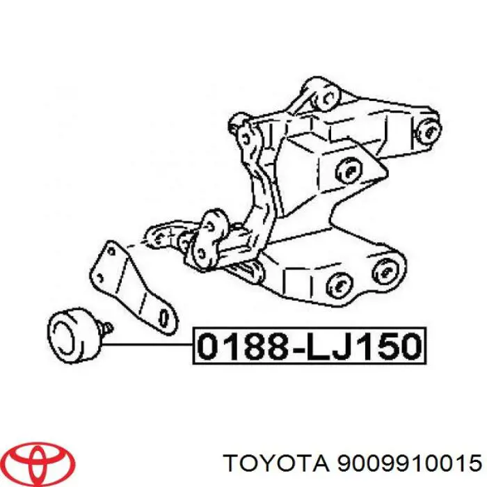 Łożysko alternatora 9009910015 Toyota