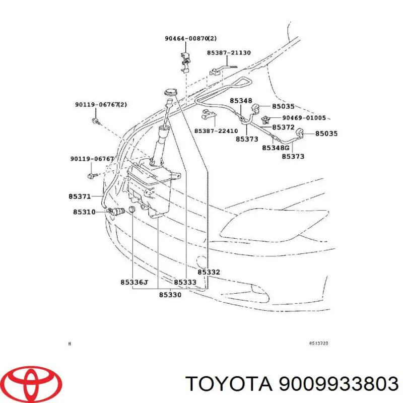  Toyota 9009933803 cena, od 16,99 USD