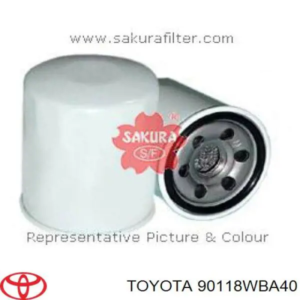 Filtr oleju 90118WBA40 Toyota