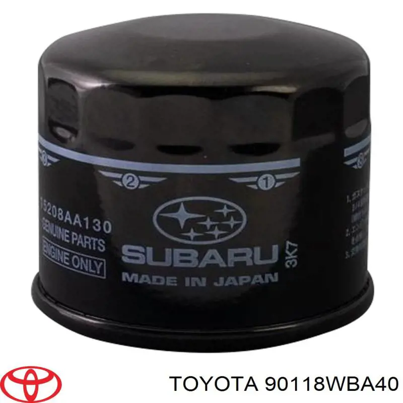 Filtr oleju Toyota 90118WBA40 cena, od 12,89 USD