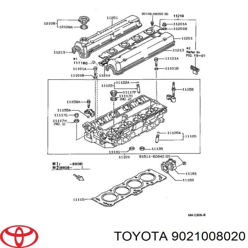 9021008020 Toyota Podkładka śruby głowicy cylindrów