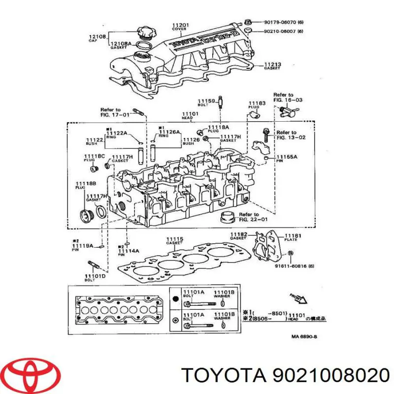 Podkładka śruby głowicy cylindrów Toyota 9021008020 cena, od 2,53 USD