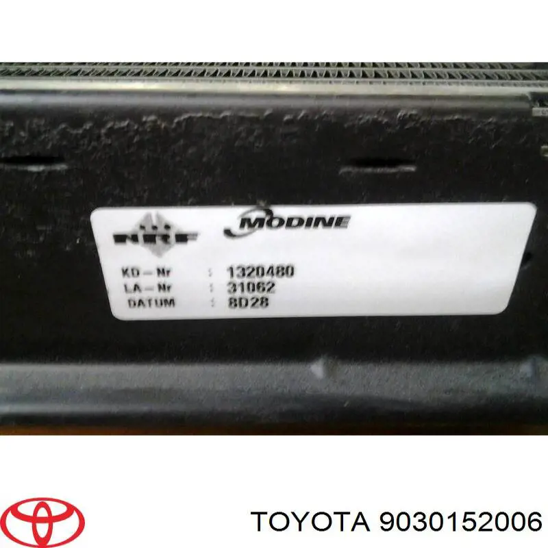 Do koszyka 9030152006 Toyota Uszczelka chłodnicy oleju