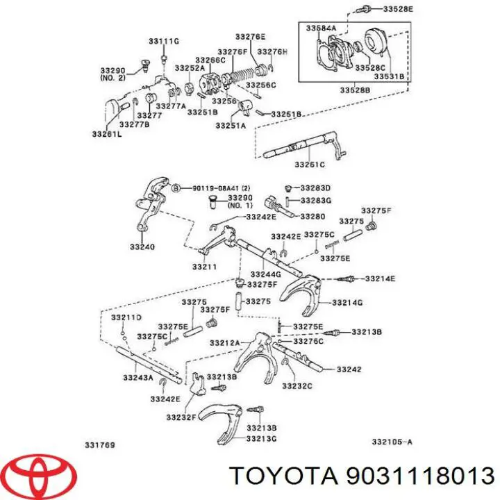 Uszczelniacz wybieraka skrzyni biegów Toyota 9031118013 cena, od 6,38 USD