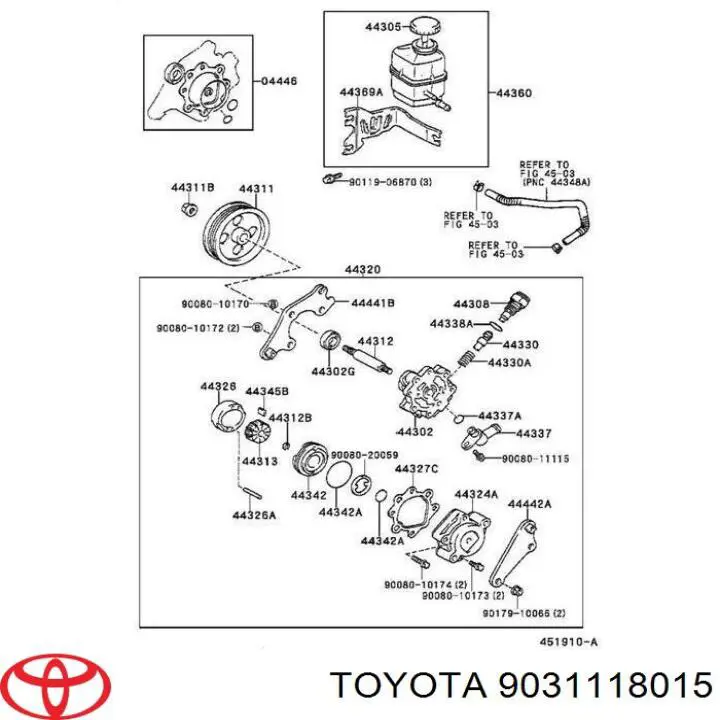 Uszczelniacz pompy wspomagania hydraulicznego Toyota 9031118015 cena, od 5,23 USD