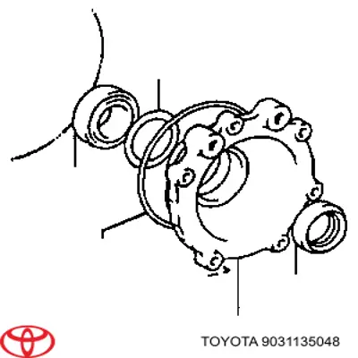 Do koszyka 9031135048 Toyota Uszczelniacz półosi lewej mostu przedniego
