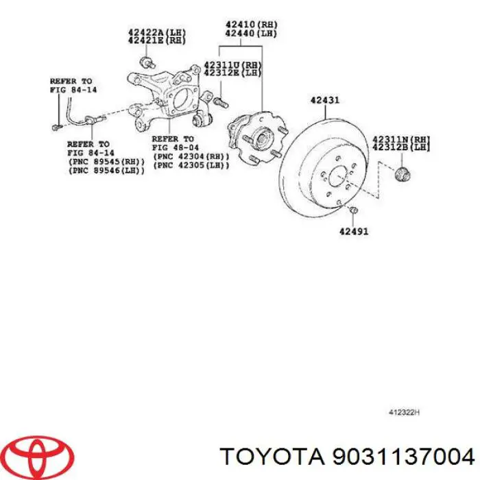 Uszczelniacz półosi mostu tylnego Toyota 9031137004 cena, od 7,24 USD