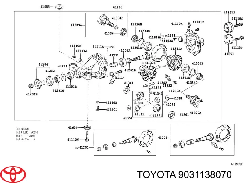 T1203 Musashi Uszczelniacz końcówki reduktora mostu tylnego