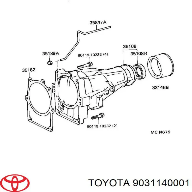 Uszczelniacz automatycznej/mechanicznej skrzyni biegów (wału głównego) Toyota 9031140001 cena, od 6,06 USD